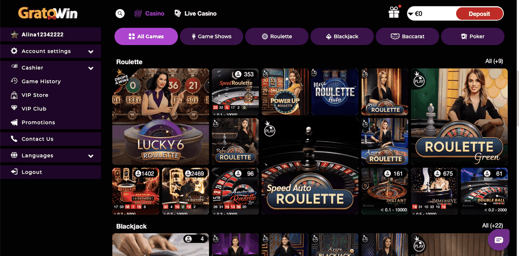 Valutazione di GratoWin Casino